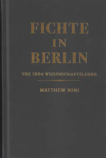 Cover of Fichte in Berlin