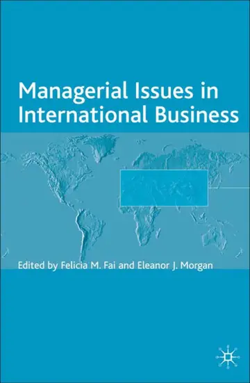 Cover of Managerial Issues in International Business