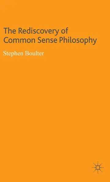 Cover of The Rediscovery of Common Sense Philosophy