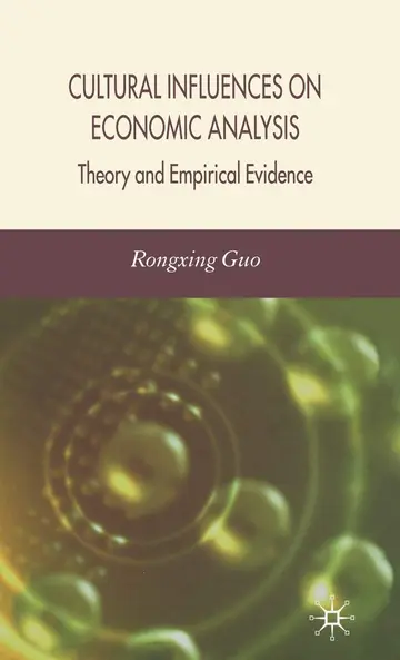 Cover of Cultural Influences on Economic Analysis