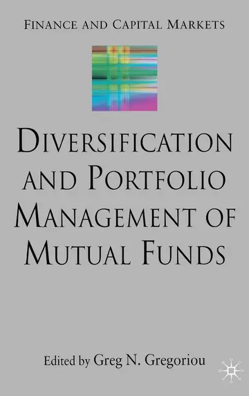 Cover of Diversification and Portfolio Management of Mutual Funds