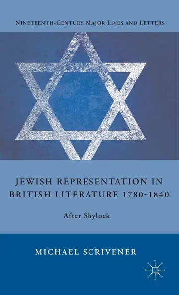 Cover of Jewish Representation in British Literature 1780-1840