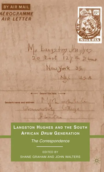 Cover of Langston Hughes and the South African Drum Generation