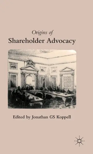 Cover of Origins of Shareholder Advocacy
