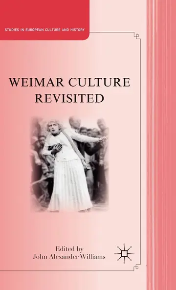 Cover of Weimar Culture Revisited