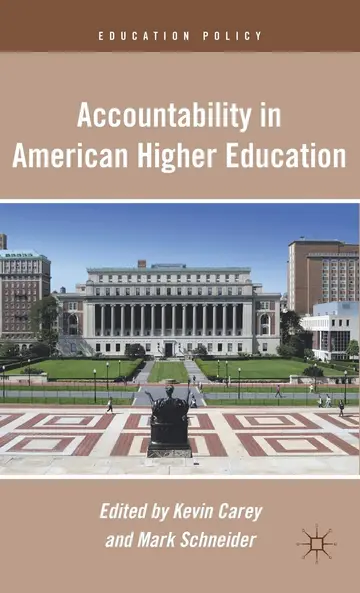 Cover of Accountability in American Higher Education