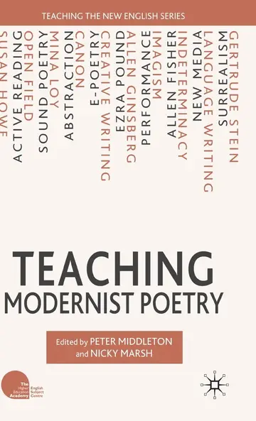 Cover of Teaching Modernist Poetry