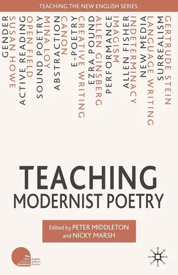 Cover of Teaching Modernist Poetry