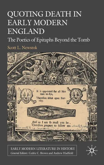Cover of Quoting Death in Early Modern England