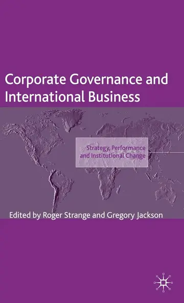 Cover of Corporate Governance and International Business