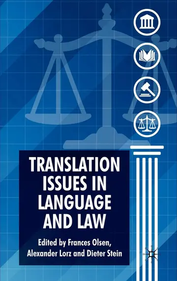 Cover of Translation Issues in Language and Law