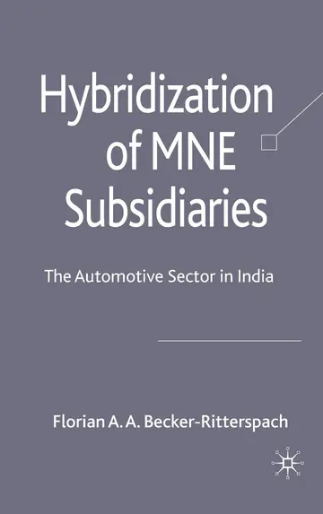 Cover of Hybridization of Mne Subsidiaries