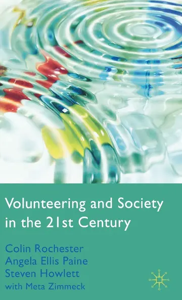 Cover of Volunteering and Society in the 21st Century