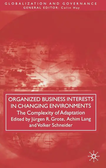 Cover of Organized Business Interests in Changing Environments