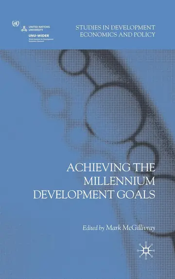 Cover of Achieving the Millennium Development Goals