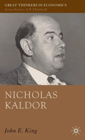 Cover of Nicholas Kaldor