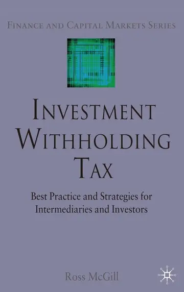 Cover of Investment Withholding Tax