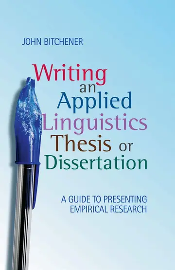 Cover of Writing an Applied Linguistics Thesis or Dissertation
