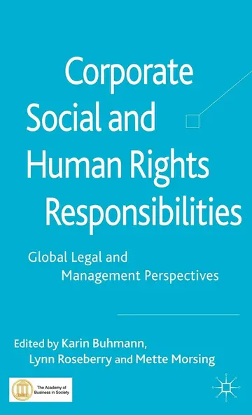 Cover of Corporate Social and Human Rights Responsibilities