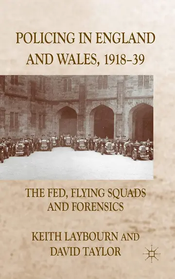 Cover of Policing in England and Wales, 1918-39