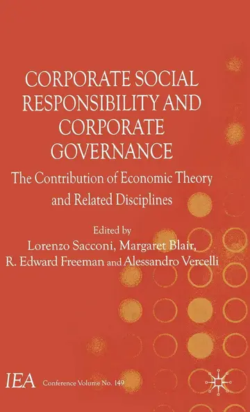 Cover of Corporate Social Responsibility and Corporate Governance