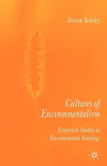 Cover of Cultures of Environmentalism