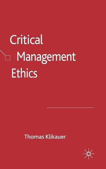 Cover of Critical Management Ethics