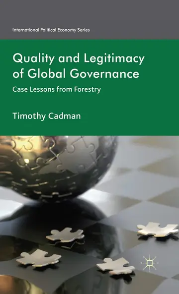 Cover of Quality and Legitimacy of Global Governance