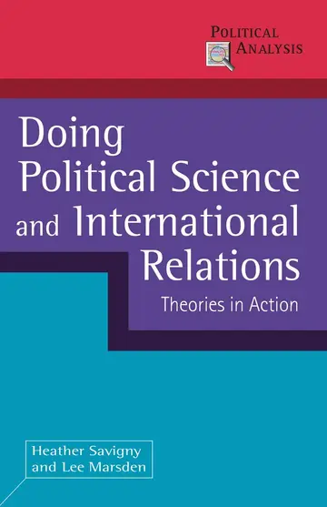 Cover of Doing Political Science and International Relations