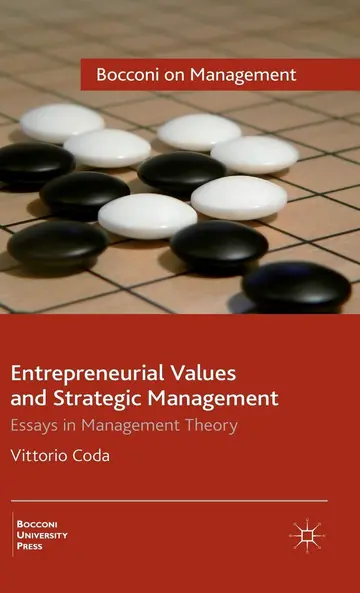 Cover of Entrepreneurial Values and Strategic Management