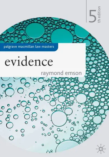 Cover of Evidence