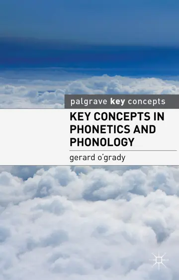 Cover of Key Concepts in Phonetics and Phonology