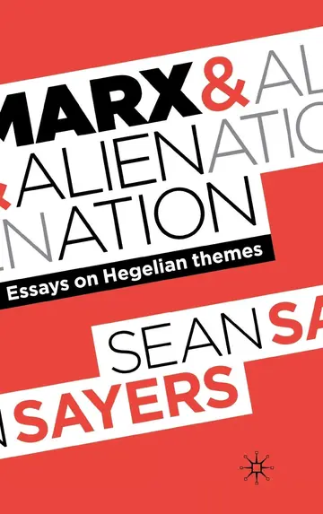 Cover of Marx and Alienation