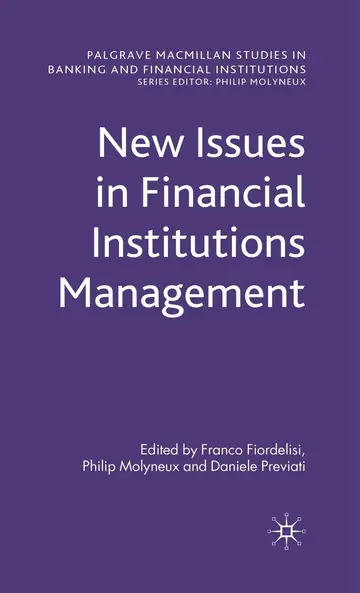 Cover of New Issues in Financial Institutions Management