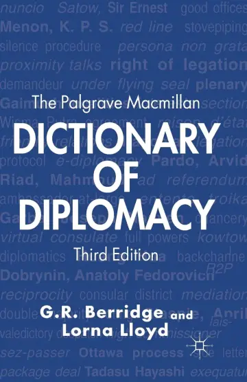 Cover of The Palgrave Macmillan Dictionary of Diplomacy