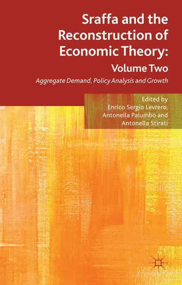 Cover of Sraffa and the Reconstruction of Economic Theory