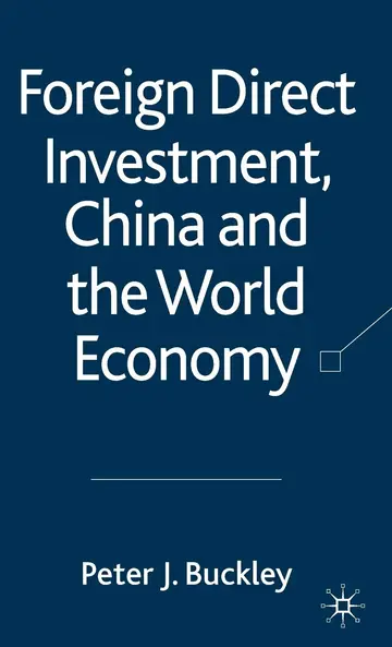 Cover of Foreign Direct Investment, China and the World Economy