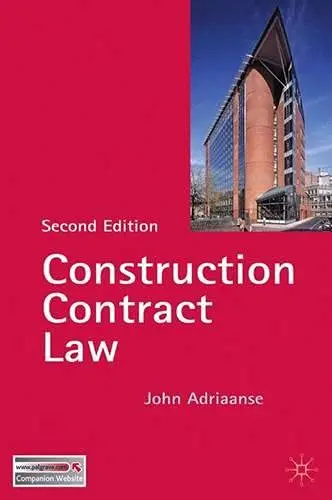 Cover of Construction Contract Law