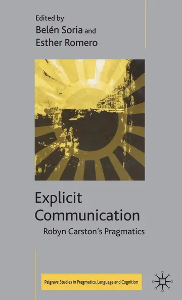 Cover of Explicit Communication