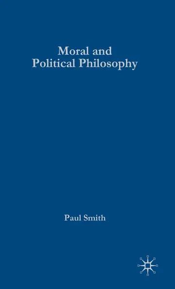 Cover of Moral and Political Philosophy