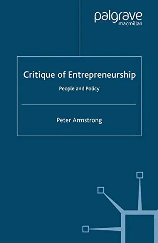 Cover of Critique of Entrepreneurship
