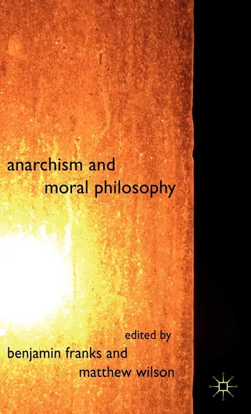Cover of Anarchism and Moral Philosophy