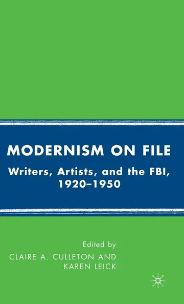 Cover of Modernism on File