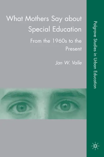 Cover of What Mothers Say about Special Education