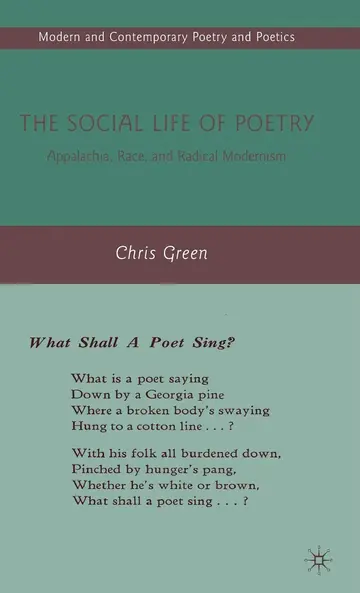 Cover of The Social Life of Poetry