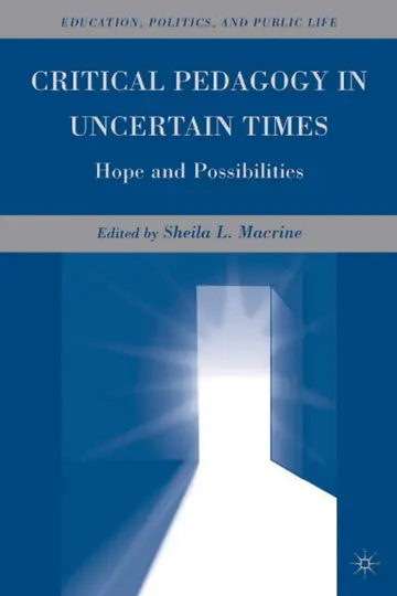 Cover of Critical Pedagogy in Uncertain Times