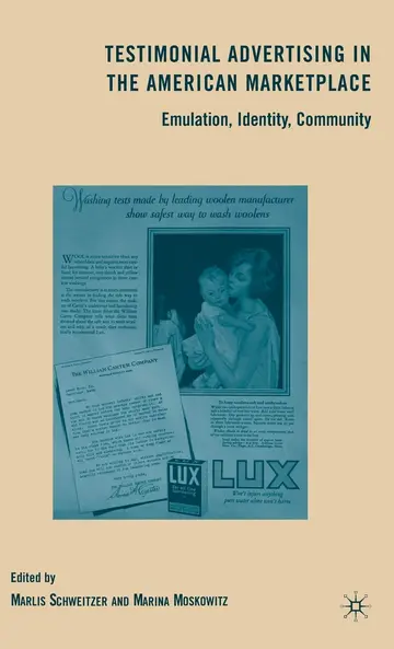 Cover of Testimonial Advertising in the American Marketplace