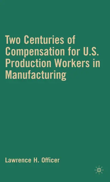 Cover of Two Centuries of Compensation for U.S. Production Workers in Manufacturing