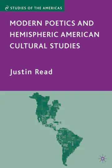 Cover of Modern Poetics and Hemispheric American Cultural Studies