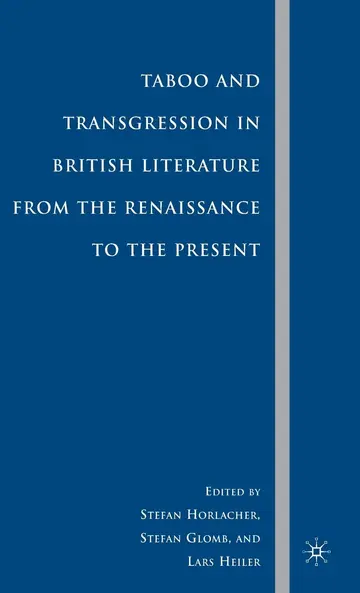 Cover of Taboo and Transgression in British Literature from the Renaissance to the Present